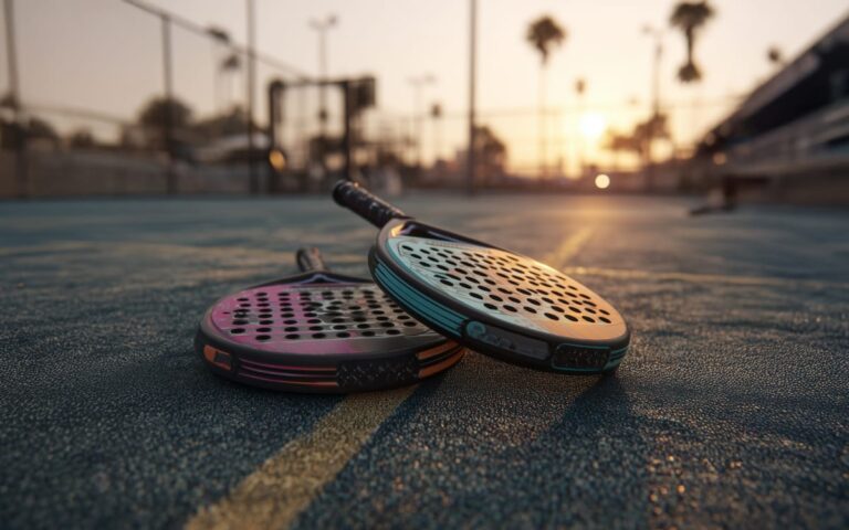 Verschiedene Padel-Schlägertypen